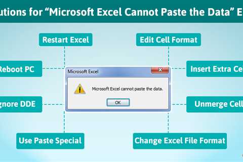 Microsoft Excel Cannot Paste the Data