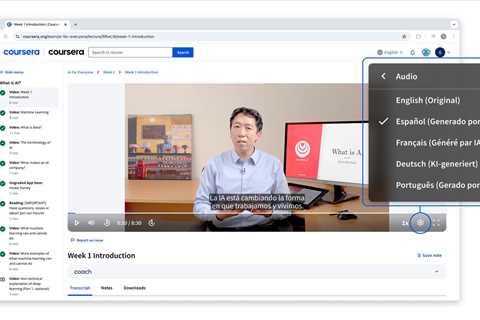 Coursera Launches AI-Dubbed Courses in Spanish, French, Brazilian Portuguese, and German