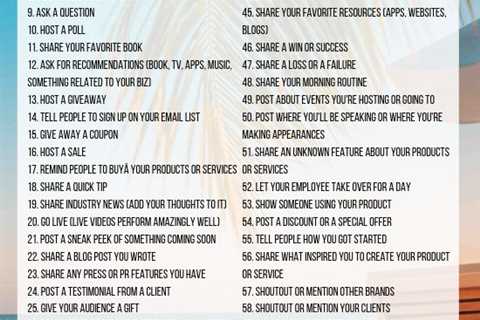 70 Killer Social Media Content Ideas, if you're not sure what to post on social media? You'll LOVE..