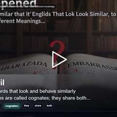 False friends: Spanish and English words that look similar, but have different meanings