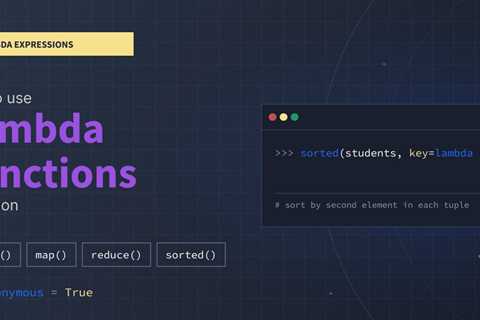 How to Use a Lambda Function in Python